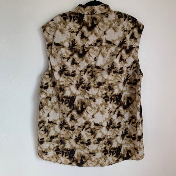 NWT Samsoe Samsoe Tea Shirt Top in Camo Clay - Picture 5 of 11